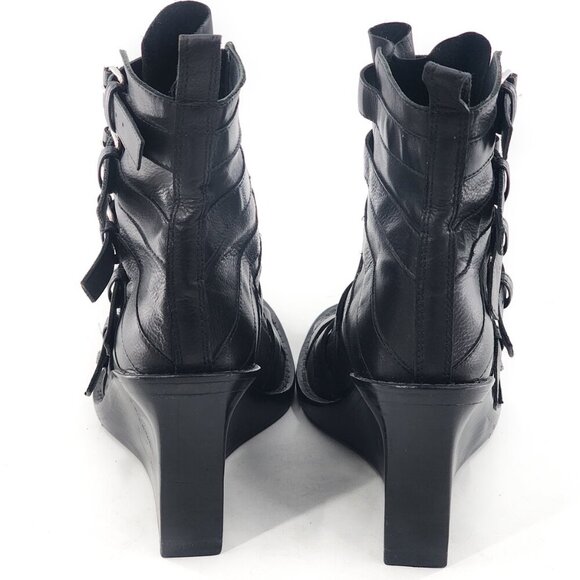 ANN DEMEULEMEESTER NWOB Gladiator Leather Wedge Sandal - Picture 7 of 11